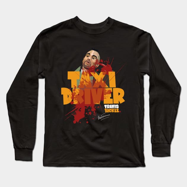 Taxi Driver Finale Tribute - Iconic Martin Scorsese Moment Long Sleeve T-Shirt by Boogosh